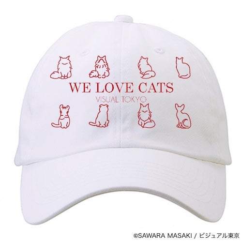 動物たちのキャップ/ホワイト/猫バージョン