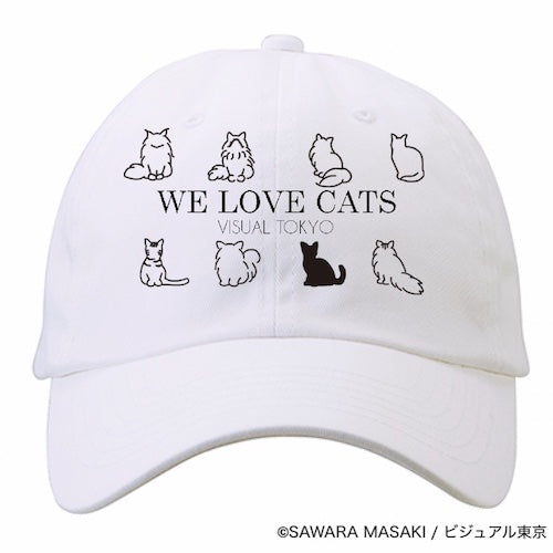 動物たちのキャップ/ホワイト/猫バージョン