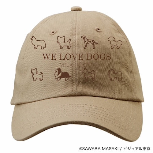 動物たちのキャップ/ベージュ/犬バージョン