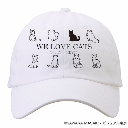 動物たちのキャップ/ホワイト/猫バージョン