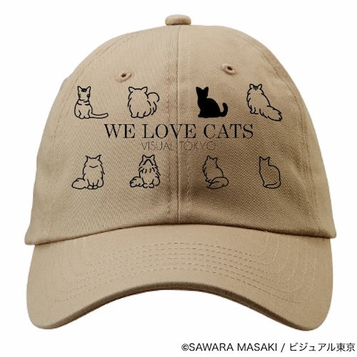 動物たちのキャップ/ベージュ/猫バージョン