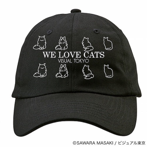 動物たちのキャップ／ブラック／猫バージョン