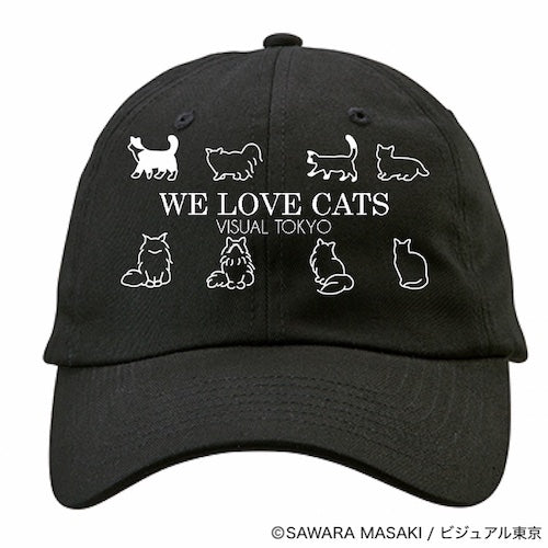 動物たちのキャップ／ブラック／猫バージョン