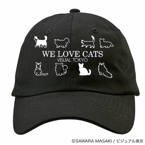 動物たちのキャップ／ブラック／猫バージョン