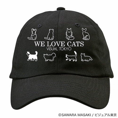 動物たちのキャップ／ブラック／猫バージョン