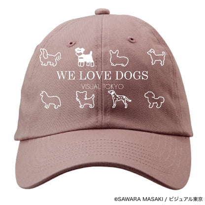 動物たちのキャップ／ピンク／犬バージョン