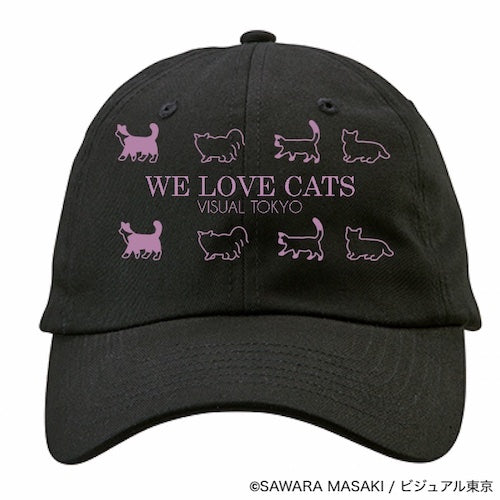 動物たちのキャップ／ブラック／猫バージョン