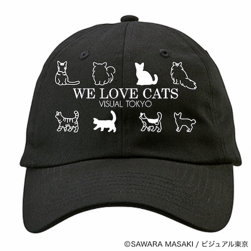 動物たちのキャップ／ブラック／猫バージョン