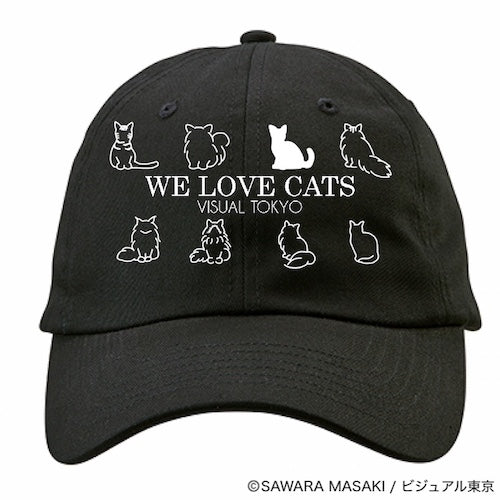 動物たちのキャップ／ブラック／猫バージョン
