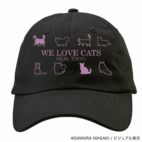 動物たちのキャップ／ブラック／猫バージョン