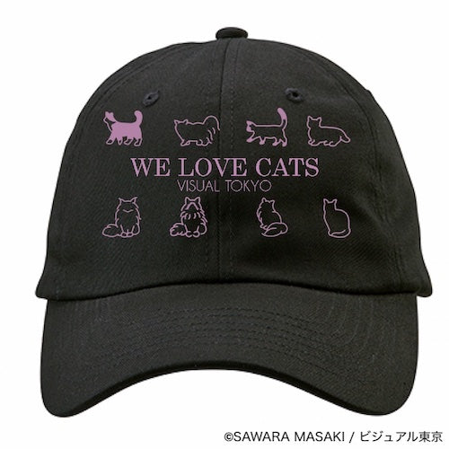 動物たちのキャップ／ブラック／猫バージョン