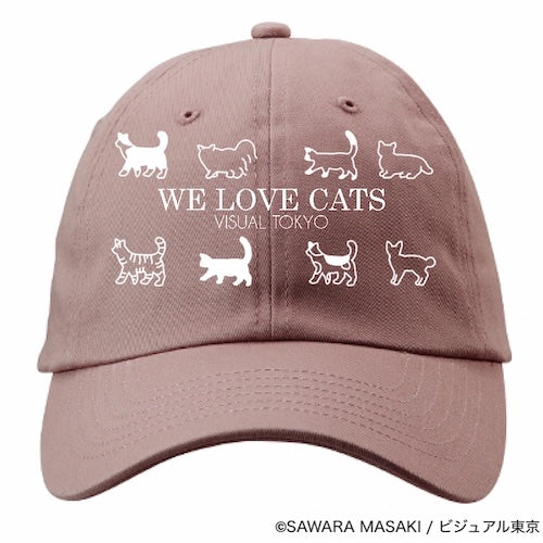 動物たちのキャップ／ピンク／猫バージョン