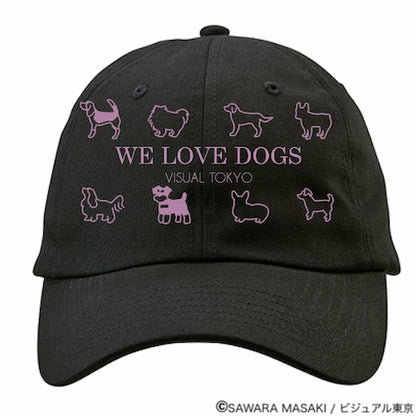 動物たちのキャップ／ブラック／犬バージョン