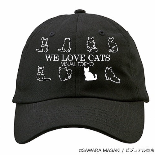 動物たちのキャップ／ブラック／猫バージョン
