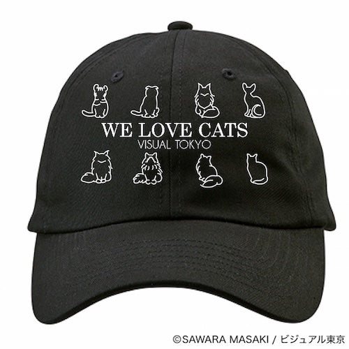 動物たちのキャップ／ブラック／猫バージョン