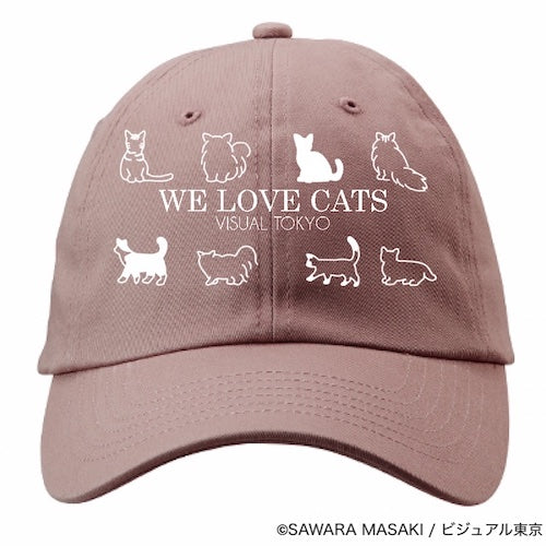 動物たちのキャップ／ピンク／猫バージョン