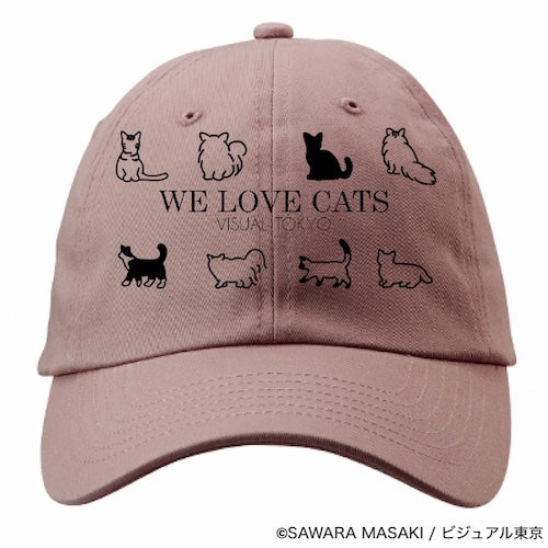 動物たちのキャップ／ピンク／猫バージョン