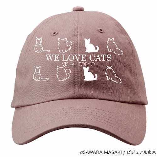 動物たちのキャップ／ピンク／猫バージョン