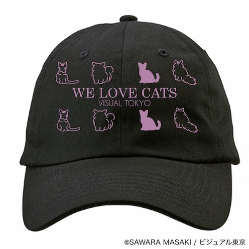 動物たちのキャップ／ブラック／猫バージョン