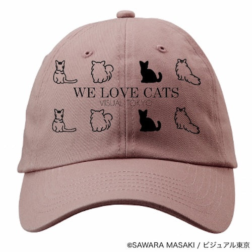 動物たちのキャップ／ピンク／猫バージョン