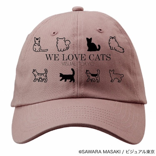 動物たちのキャップ／ピンク／猫バージョン