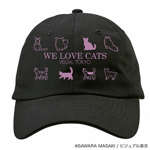 動物たちのキャップ／ブラック／猫バージョン