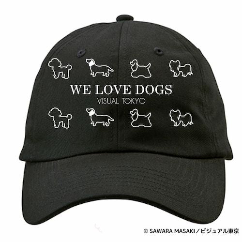 動物たちのキャップ／ブラック／犬バージョン