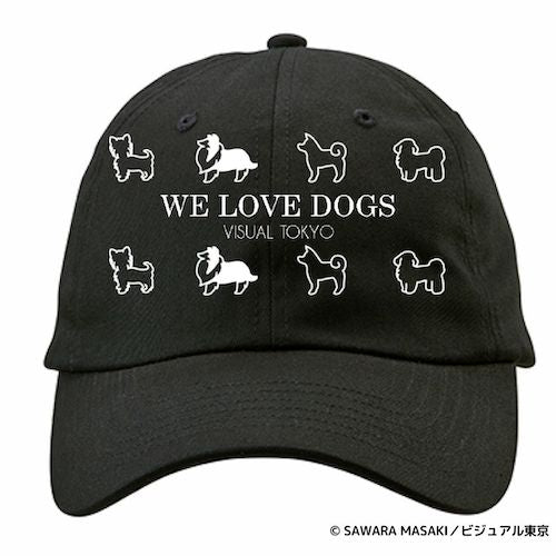 動物たちのキャップ／ブラック／犬バージョン