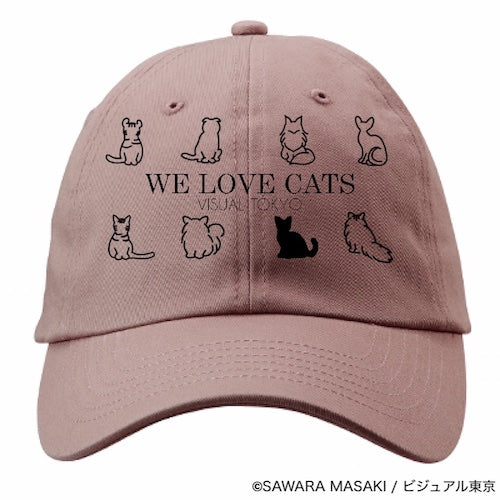 動物たちのキャップ／ピンク／猫バージョン