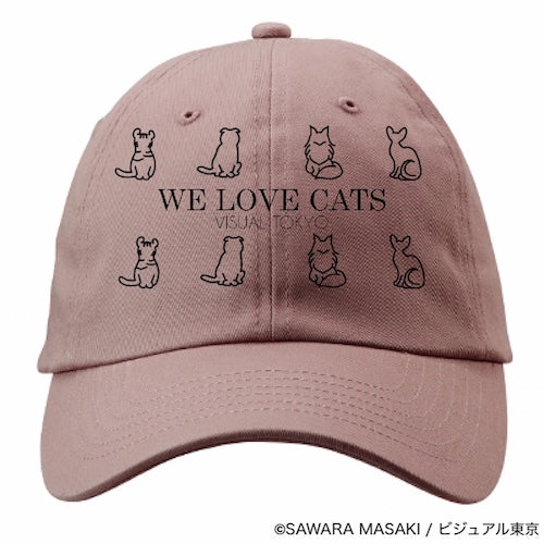動物たちのキャップ／ピンク／猫バージョン