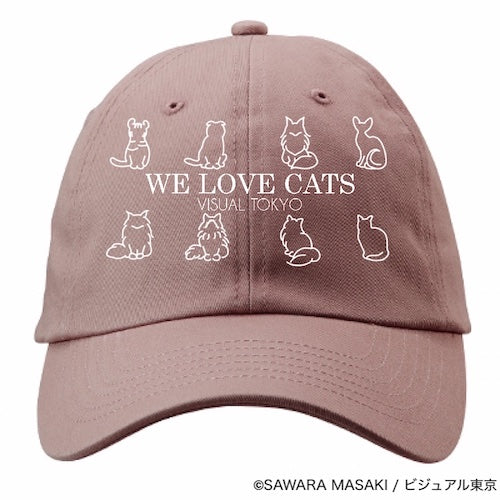 動物たちのキャップ／ピンク／猫バージョン