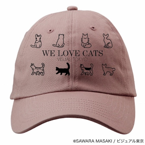 動物たちのキャップ／ピンク／猫バージョン