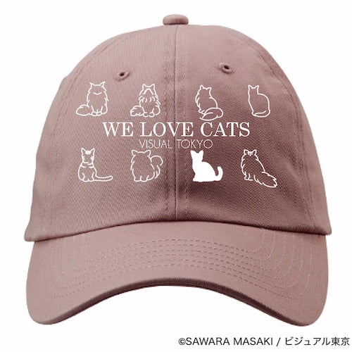 動物たちのキャップ／ピンク／猫バージョン
