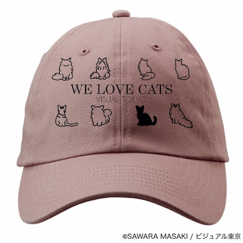 動物たちのキャップ／ピンク／猫バージョン
