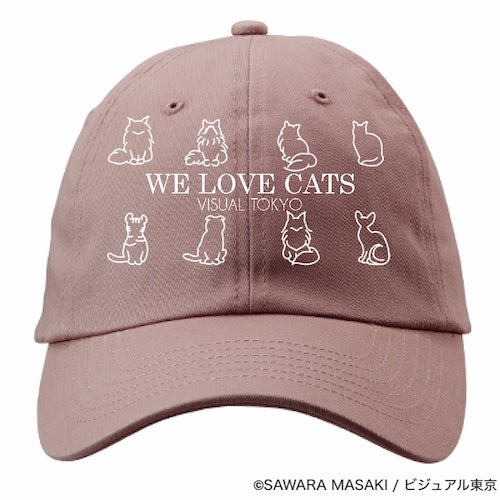 動物たちのキャップ／ピンク／猫バージョン