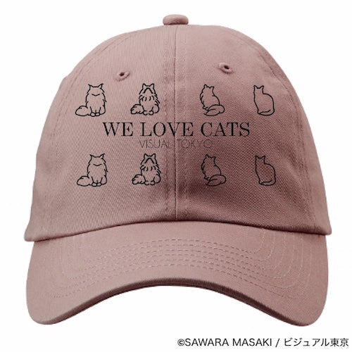 動物たちのキャップ／ピンク／猫バージョン