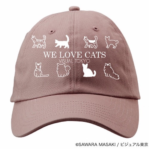 動物たちのキャップ／ピンク／猫バージョン
