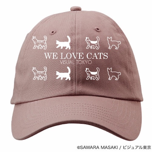 動物たちのキャップ／ピンク／猫バージョン