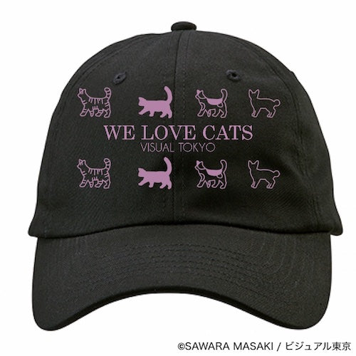 動物たちのキャップ／ブラック／猫バージョン
