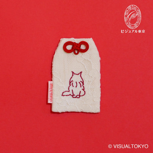 猫ちゃんお守り 刺繍 ノルウェージャンフォレストキャット｜名入れ可｜6色展開